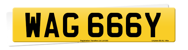Registration number WAG 666Y